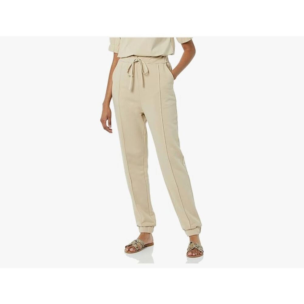 NEW TEREA Tan Womens Faye Jogger Pants L